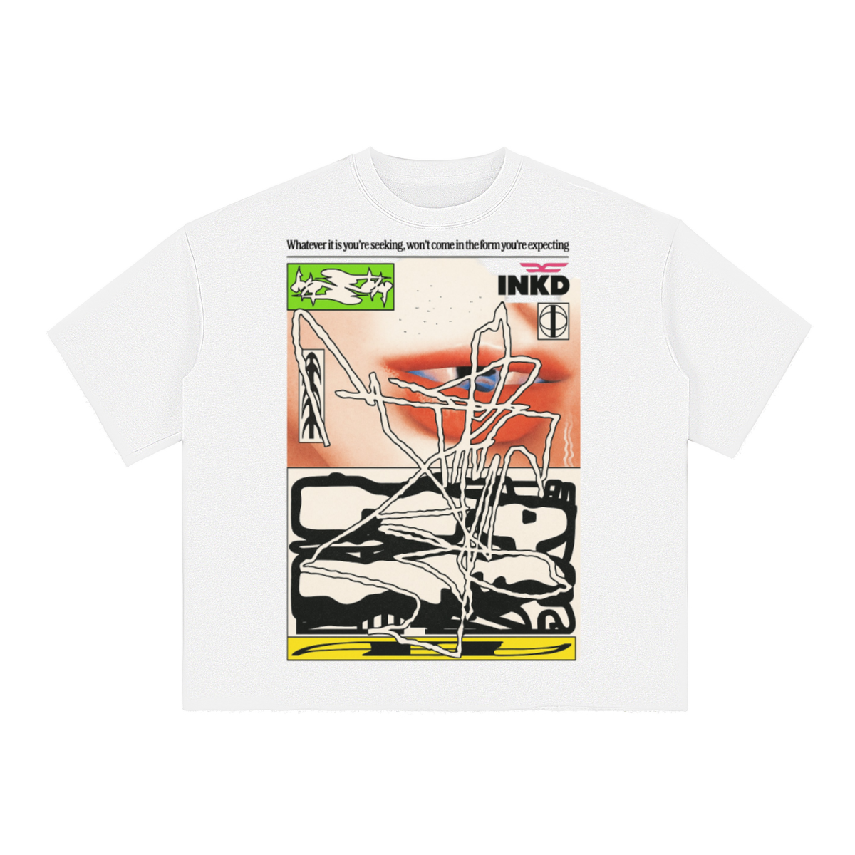 "unsuspected seeker" boxy tee 280 gsm(280GSM)