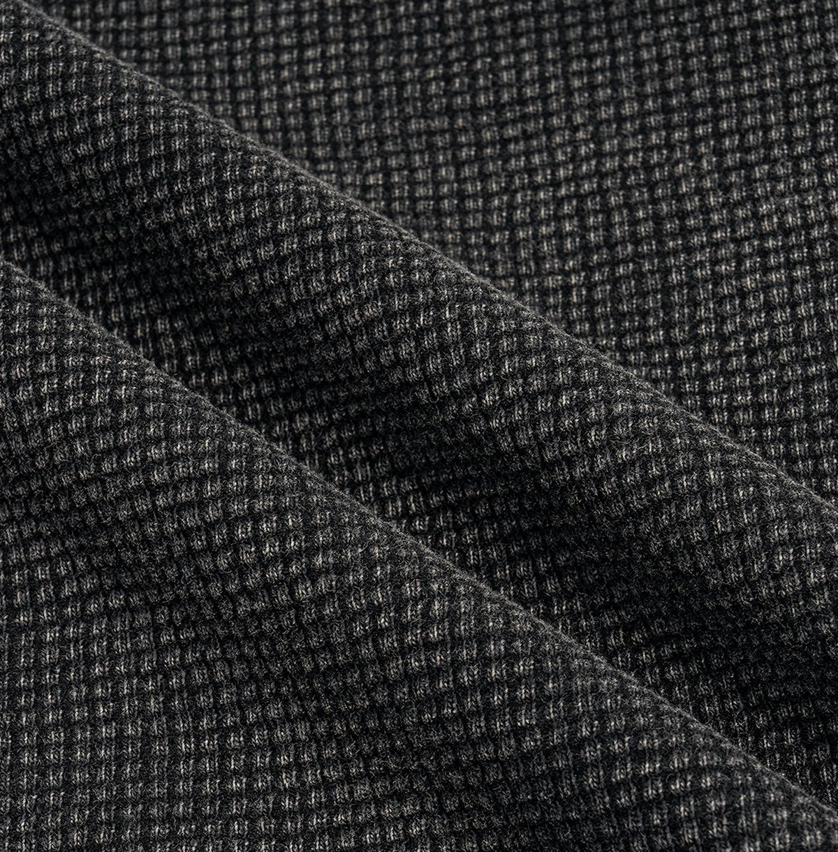 "BLACK CLOUDS" Waffle-Texture Washed Cropped Boxy T-Shirt(250GSM) (BACKORDER)